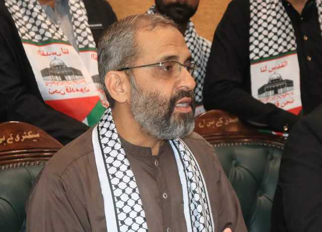 فلسطینی عوام پر ہونے والے مظالم کیخلاف 26 اپریل کو شٹر ڈاؤن ہڑتال اور احتجاج کیا جائے گا، منعم ظفر