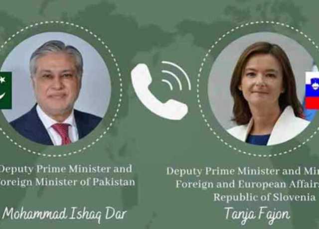 اسحاق ڈار کاکاجا کالاس سے ٹیلیفونک رابطہ