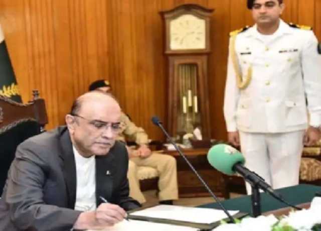 آصف علی زرداری نے سی ڈی اے ترمیمی آرڈیننس 2025ء جاری کر دیا