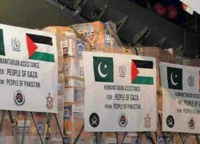 فلسطین اور مشرق وسطیٰ کے متاثرین کے لیے امدادی کھیپ روانہ