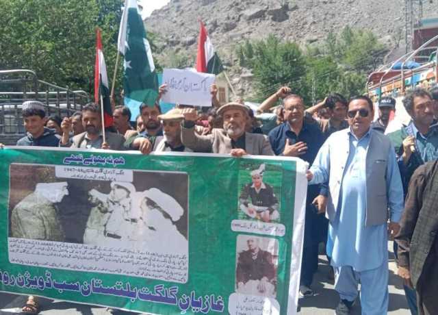 روندو، پاک فوج سے اظہار یکجہتی کیلئے ریلی کا انعقاد، عوام کی بھرپور شرکت