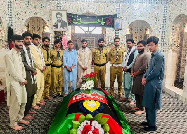 پاراچنار، آئی ایس او کے وفد کی قائد شہید کے مزار پر حاضری