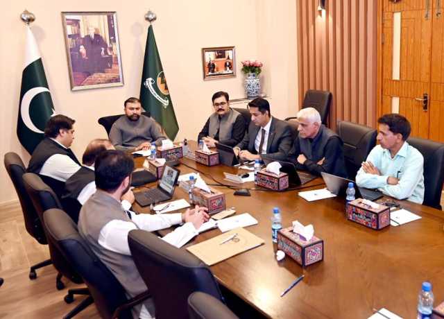 کوئٹہ ڈویلپمنٹ پروجیکٹ کی پیش رفت سے متعلق اجلاس، متعدد فیصلے ہوئے