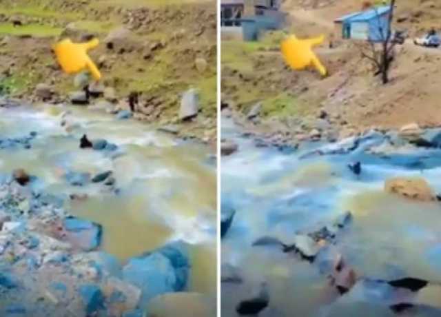 دیر، موٹر سائیکل سوار سیاح ندی میں بہہ گیا، ویڈیو سوشل میڈیا پر وائرل