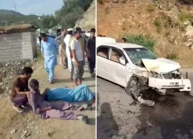 لوئر دیر، 2 گاڑیوں میں تصادم کے نتیجے میں نوجوان جاں بحق، 10 افراد زخمی