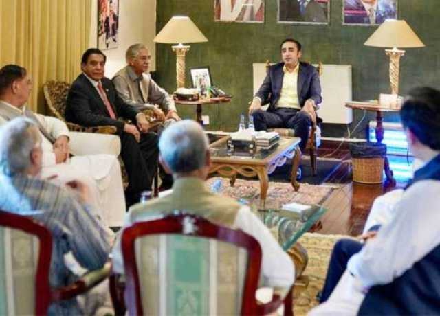 بلاول بھٹو زرداری سے پی پی پی کے مختلف راہنماؤں کی ملاقات