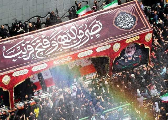 تہران، شہید ایرانی جرنیلوں اور سائنسدانوں کی تشیع جنازہ، لاکھوں آنکھیں اشکبار