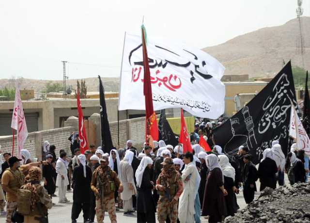 بولان، نو محرم الحرام کا جلوس برآمد، عزاداروں کی شرکت