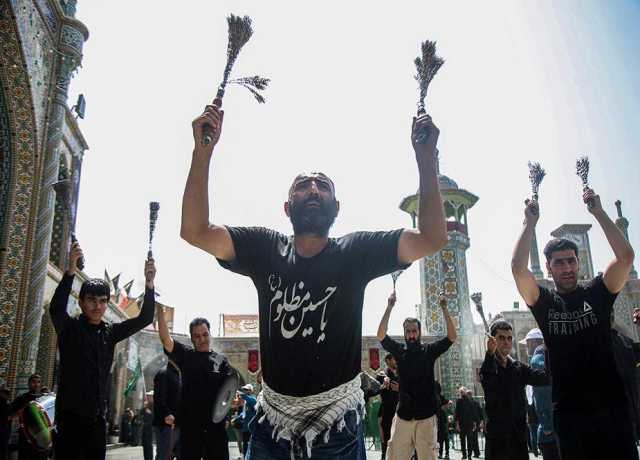 قم القمدس، حرم سیدہ بی بی معصومہ فاطمہ سلام اللہ علیھا میں ماتمی دستوں کی پرسہ داری