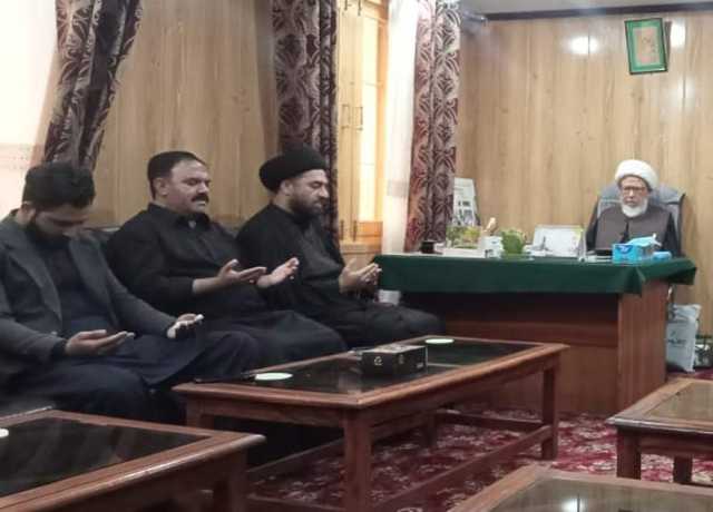 سکردو، معروف عالم دین علی رضا رضوی کی شیخ محمد حسن جعفری سے ملاقات