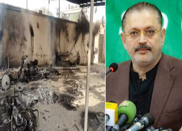 شرجیل میمن کی ضیاء الحسن لنجار کے گھر کو نذرِ آتش کرنے کے واقعے کی شدید الفاظ میں مذمت
