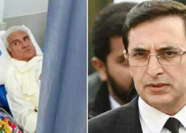 بیرسٹر گوہر پارٹی راہنما شاہ محمود قریشی کی عیادت کیلئے ہسپتال پہنچ گئے