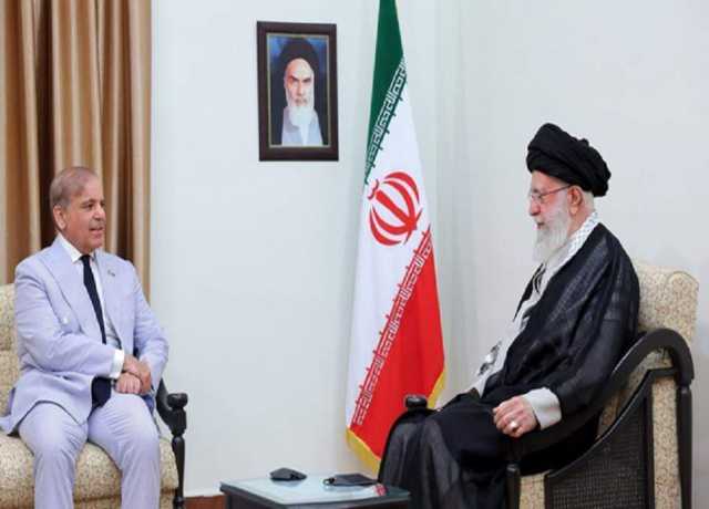 شہباز شریف رہبر انقلاب اسلامی آیت اللہ سید علی خامنہ ای سے ملاقات