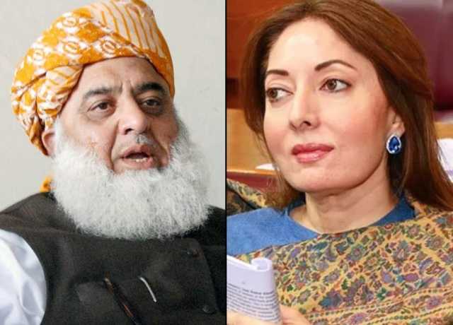 شرمیلا فاروقی کا مولانا فضل الرحمٰن کے بیان پر ردِعمل