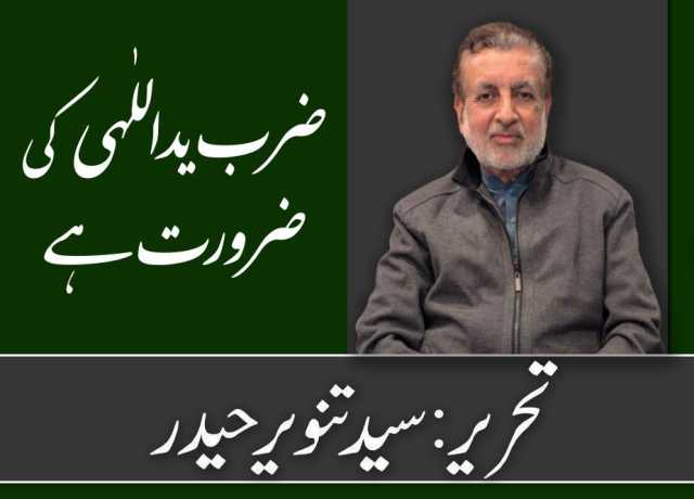 ”ضرب یداللٰہی“ کی ضرورت ہے
