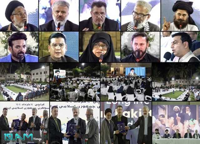 کراچی، ایران قونصلیٹ میں برسی امام خمینیؒ کی مناسبت سے اجتماع، شیعہ سنی علماء و رہنماؤں کی شرکت