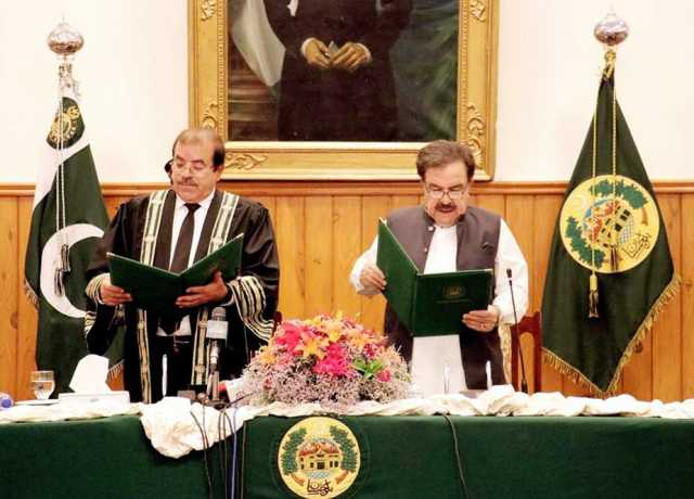 جسٹس روزی خان بڑیچ کی بطور قائمقام چیف جسٹس بلوچستان حلف برداری