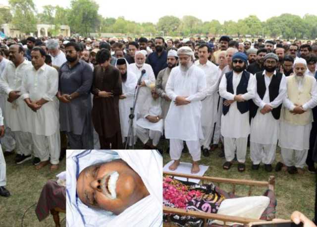سابق وفاقی وزیر مخدوم تنویر گیلانی ملتان میں سپردخاک، ہزاروں افراد کی جنازے میں شرکت 