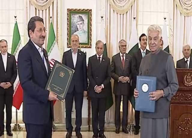 پاکستان اور ایران کے درمیان متعدد معاہدوں اور مفاہمتی یادداشتوں پر دستخط