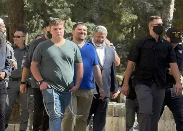 اسرائیلی انتہاء پسند وزیر ایتمار بن گویر کا مسجد اقصیٰ کا اشتعال انگیز دورہ