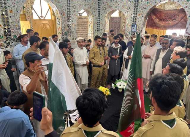 پاراچنار، مرقد شہید قائد پر امامیہ اسکاوٹس کی جانب سے سلامی