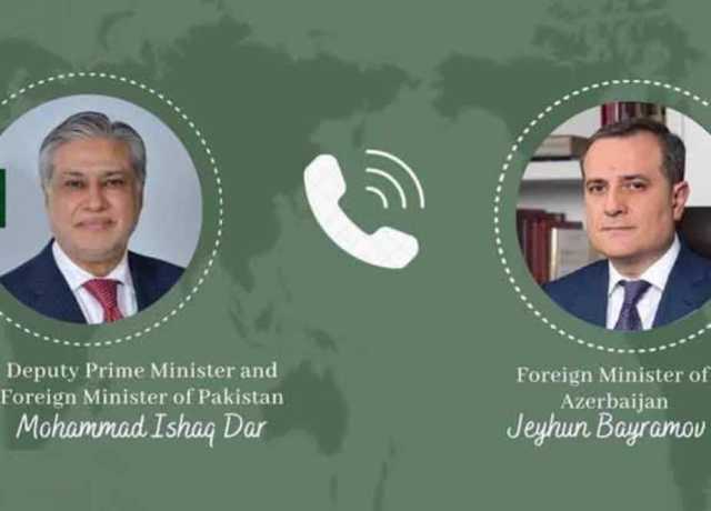 اسحاق ڈار اور جیہون بیراموف کا رابطہ، کثیرجہتی فورمز میں تعاون پر اظہار اطمینان