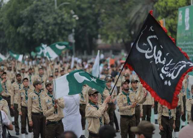 یومِ آزادی پر لاہور میں المصطفیٰ اسکاؤٹس کی شاندار پریڈ