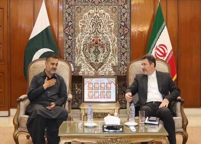 کاشف سعید شیخ کی ایران قونصلیٹ کراچی میں قائم مقام ناظم الامور ڈاکٹر واحد اصغری سے ملاقات