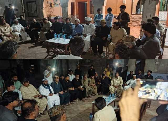 جیکب آباد، امن و امان کی بحالی کیلئے معززین کی میڑ کے ہمراہ شیعہ اکابرین سے ملاقات