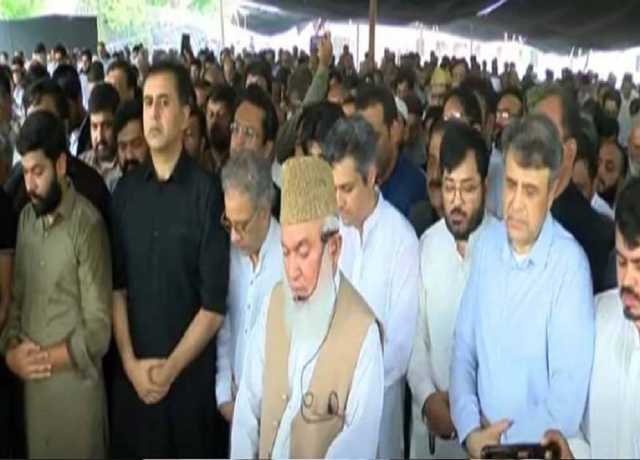 لاہور، سینئر سیاستدان، سابق گورنر پنجاب میاں اظہر کی نمازجنازہ ادا کر دی گئی