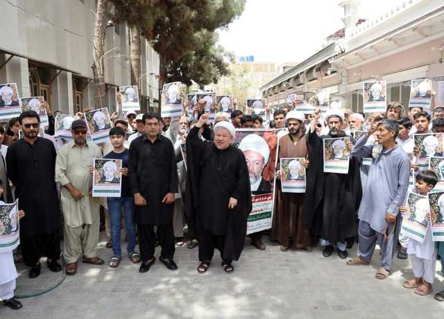 کوئٹہ، امام جمعہ علامہ غلام حسنین وجدانی کی رہائی کیلئے احتجاج