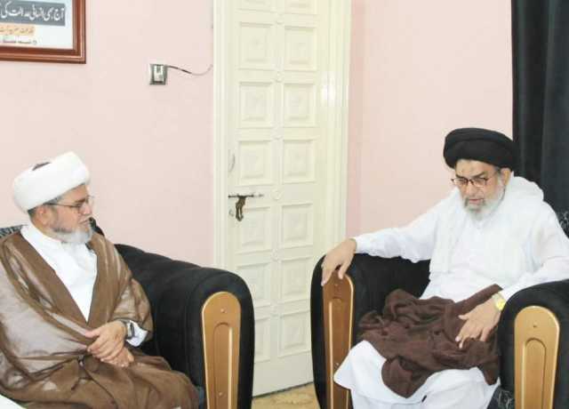 علامہ ڈاکٹر شبیر حسن میثمی کی ملتان میں استاد العلماء علامہ سید محمد تقی نقوی سے اہم ملاقات
