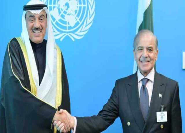 شہباز شریف کی شیخ صباح الخالد الحمد المبارک الصباح سے ملاقات