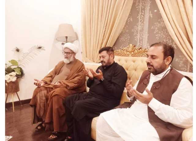 علامہ راجہ ناصر عباس کا ہمشیرہ کی وفات پر سید حسین زیدی سے اظہار تعزیت