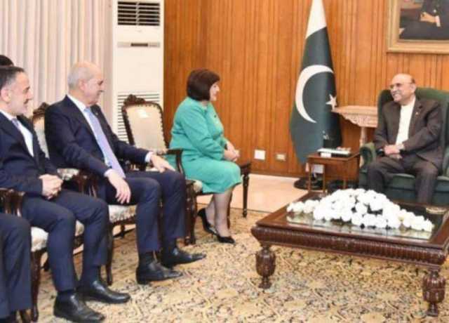 آصف علی زرداری سے ترکیہ اور آذربائیجان کے پارلیمانی سپیکرز کی ملاقات