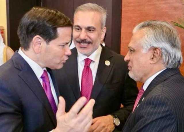 اسحاق ڈار کی مارکو روبیو اور حاکان فدان سے ملاقات، جنگ بندی پر اظہار تشکر