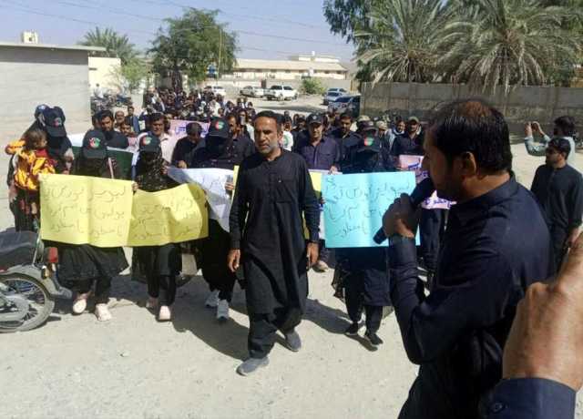 پنجگور، لیویز فورس کے پولیس میں انضمام کیخلاف اہلکاروں کا احتجاج