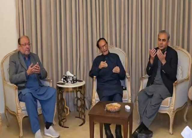 وزیر داخلہ محسن نقوی کی چودھری شجاعت سے ملاقات