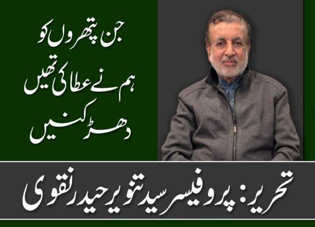 جن پتھروں کو ہم نے عطا کی تھیں دھڑکنیں