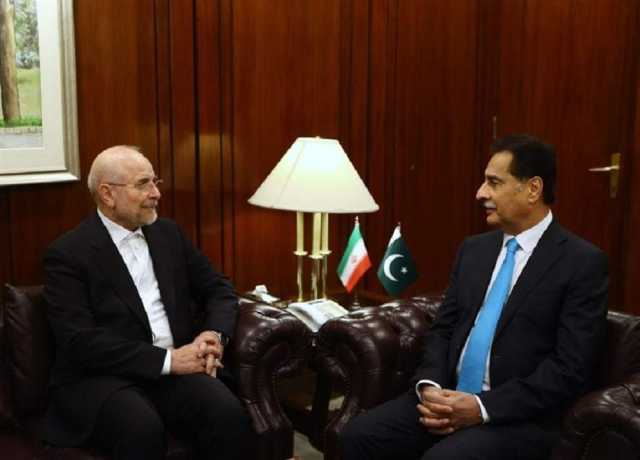 باقر قالیباف کی اسپیکر قومی اسمبلی ایاز صادق سے اسلام آباد میں ملاقات
