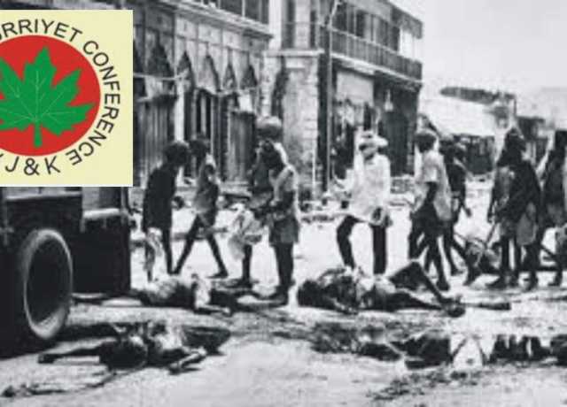 جموں خطے میں 1947ء کا قتل عام علاقے میں مسلمانوں کی نسل کشی کی ایک بدترین مثال ہے، حریت کانفرنس
