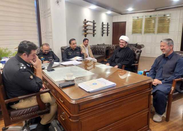 کوئٹہ، ایم ڈبلیو ایم رہنماء علامہ علی حسنین کی ڈی آئی جی کوئٹہ عمران شوکت سے ملاقات