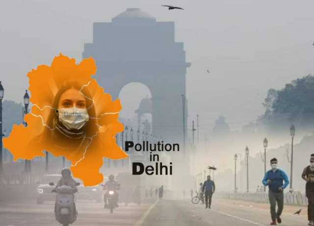 دہلی کی آلودہ و زہریلی ہوا میں سانس لینا ہوا مشکل، اے کیو آئی 500 کے پار
