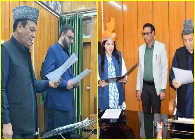 جموں و کشمیر اسمبلی اسپیکر نے دو نئے منتخب اراکین اسمبلی کو حلف دلایا