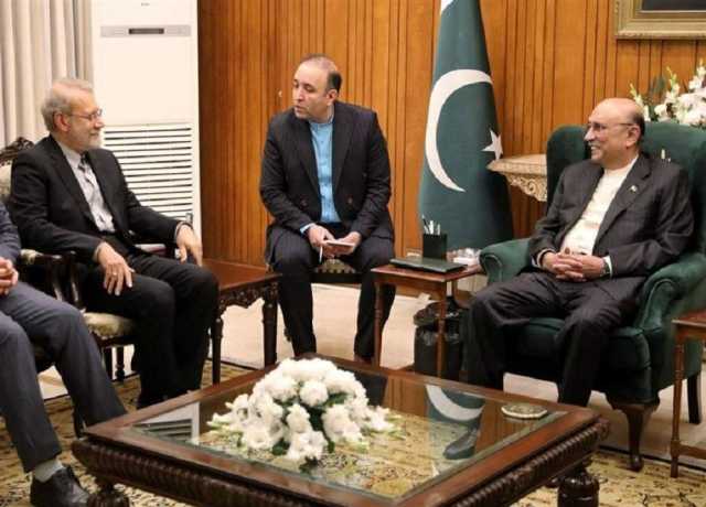 علی لاریجانی کی صدر مملکت آصف علی زرداری سے ملاقات