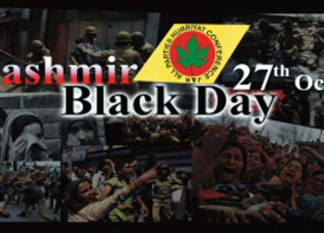 27 اکتوبر، جموں و کشمیر پر بھارت کے جابرانہ قبضے کا تاریک دن
