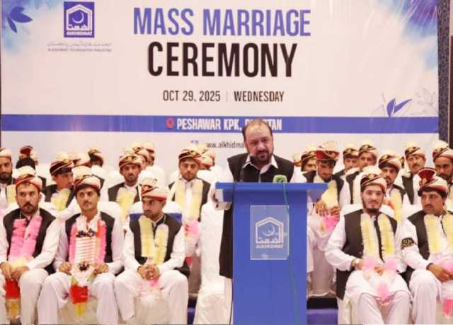پشاور، الخدمت کے تحت 31 یتیم اور نادار بچیوں کی اجتماعی شادیوں کا انعقاد