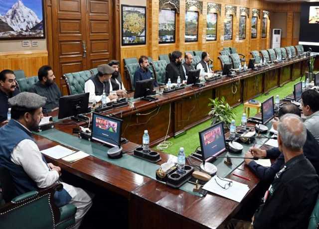 وزیر اعلیٰ گلگت بلتستان کی زیر صدارت سیلاب متاثرہ علاقوں کی بحالی کے حوالے سے اہم اجلاس