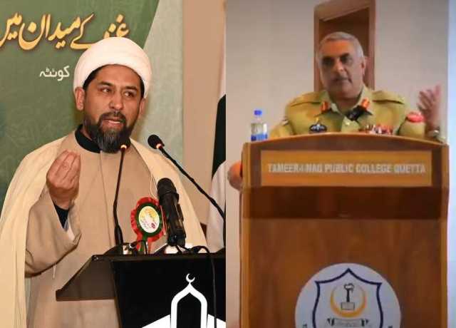 شیعہ علماء کونسل کے رہنماء علامہ دبیر حسین کی کور کمانڈر راحت نسیم سے ملاقات