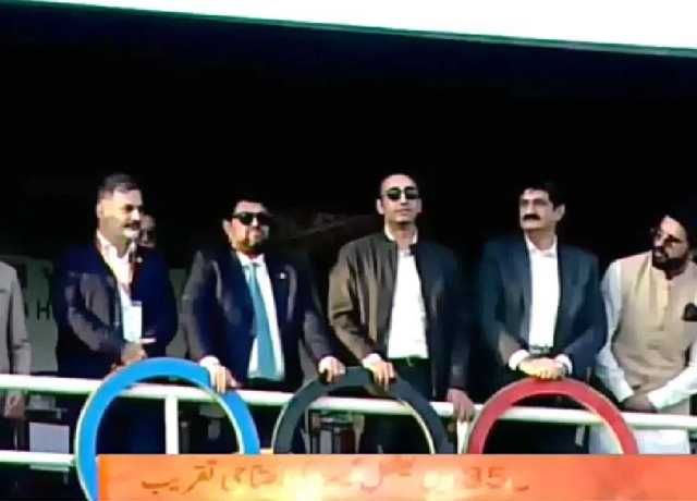 کراچی، بلاول بھٹو زرداری نے 35ویں نیشنل گیمز کا افتتاح کر دیا